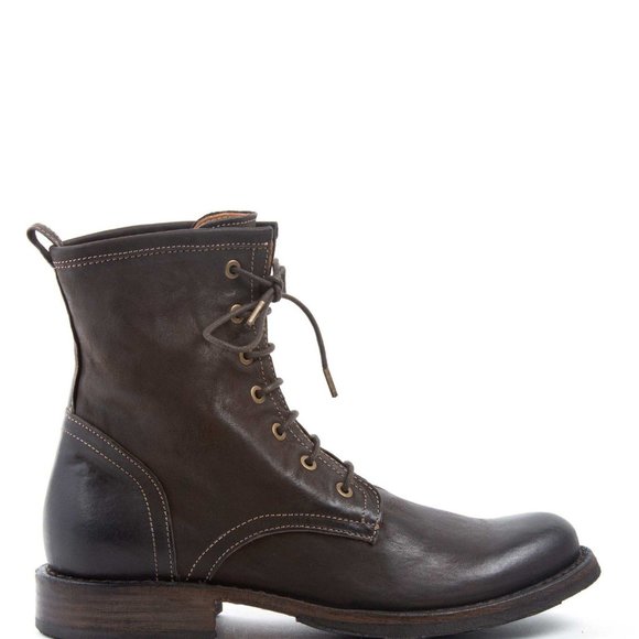 Fiorentini Baker Men Brown Distressed Leather Lace Up Boots Italy Size US 9 - Picture 7 of 11